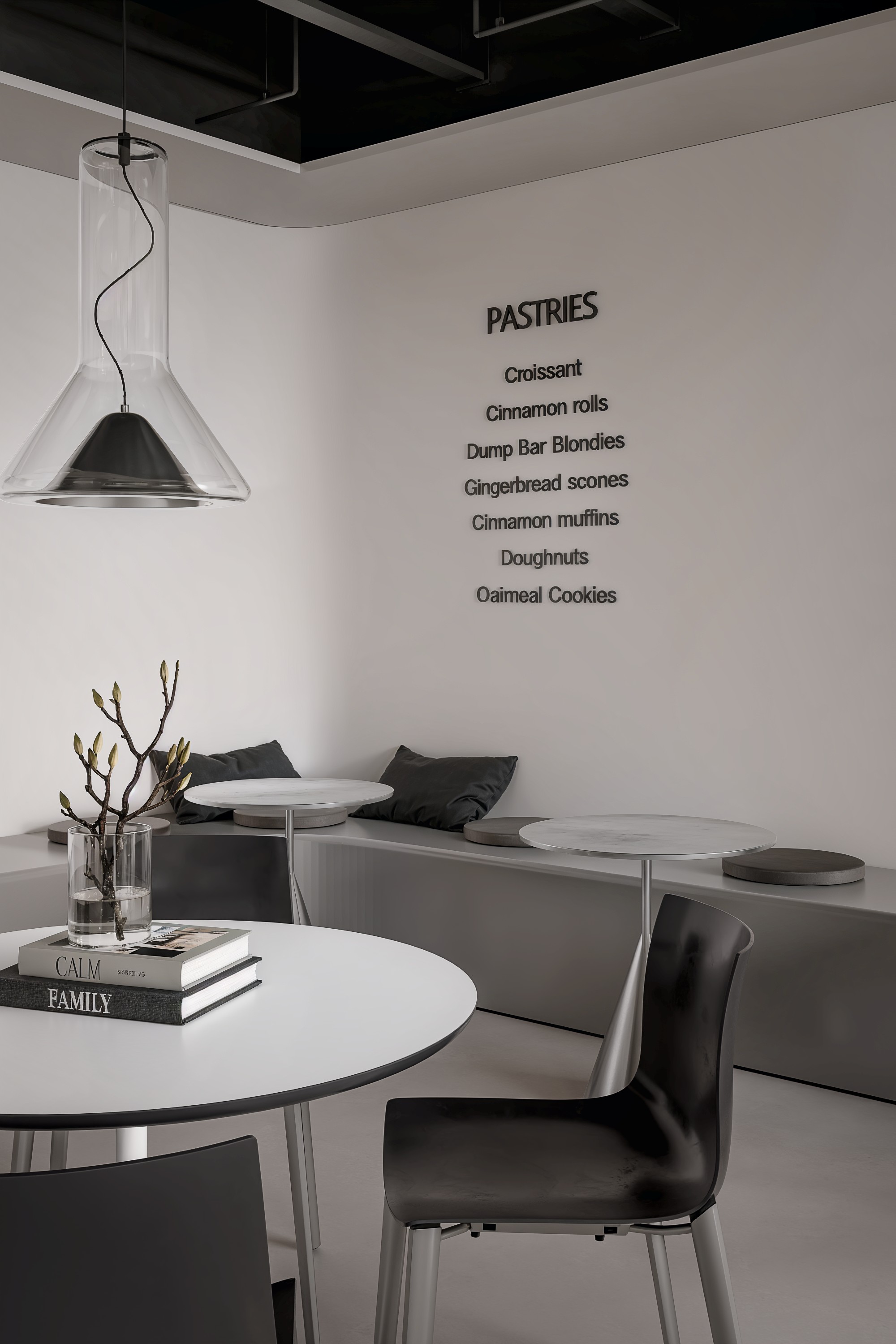 Intimate café seating detail