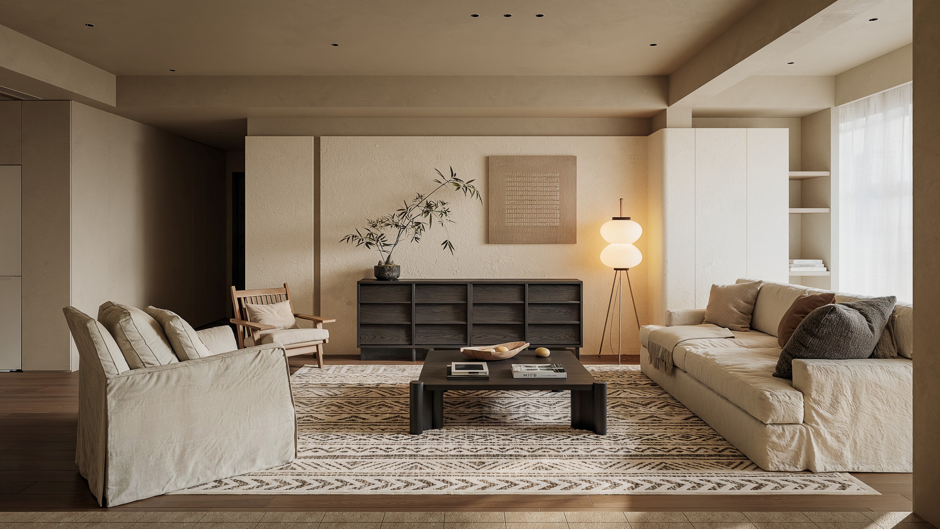 Wide tonal living room